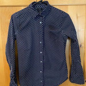 J crew Polka dot blouse, petite